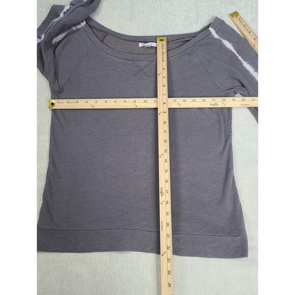 Delia's vintage Y2K off shoulder women's sweatshirt Grey Size Large tie dye - Picture 7 of 7